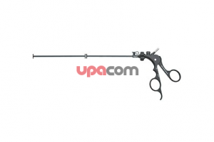 Щипцы CLICKline для захвата и диссекции, поворотные, разборные, изолированные, с соединением для монополярной коагуляции, обе бранши подвижны, бранши загнуты под прямым углом, размер 5 мм, длина 36 см, по ROSENTHAL 