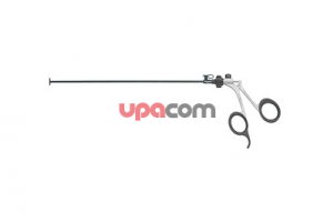 Ножницы CLICKLINE, поворотные, разборные, без соединения для монополярной коагуляции, обе бранши подвижны, зубчатые, ложкообразно загнутые, бранши 20 мм, размер 5 мм, длина 30 см, рукоятка 33161