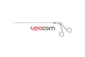 Крючкообразные ножницы, одна бранша подвижна, диаметр 2.7 мм, рабочая длина 25 см, по HELLINGER