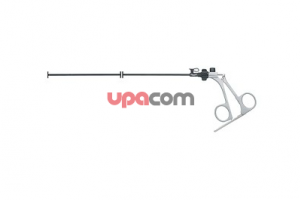 Щипцы CLICKLINE для захвата и диссекции по MANHES, поворотные, разборные, без соединения для монопопярной коагуляции, одна бранша подвижна, атравматические, для захватывания и отделения полых органов, размер 5 мм, длина 36 см, рукоятка 33132