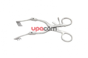 Ранорасширитель по FISCH, с шарнирами, с зубцами 3x3, полуострый, длина 17 см 