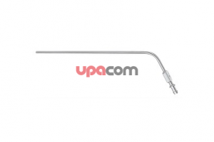 Аспирационная трубка, угловая, с загнутыми краями на дистальном конце, диаметр 5 мм, рабочая длина 23 см