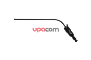 Коагуляционная трубка для аспирации по SIMMEN, для носа и при носовом кровотечении, угловая, изолированная, гибкая, с дистальным неизолированным рожком для коагуляции, диаметр 4 мм, длина 12 см