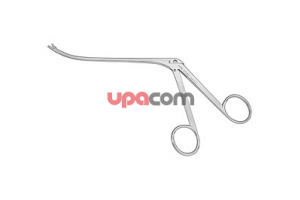 Носовые щипцы, режущие насквозь, тонкие, конец тубуса слегка загнут вверх, величина разреза 1.5 х 4.5 мм, рабочая длина 12.5 см