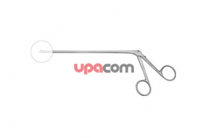 Миниатюрные щипчики, загнутые влево, режущие насквозь, с тонкими плоскими браншами, ширина разреза 1 мм, рабочая длина 15 см