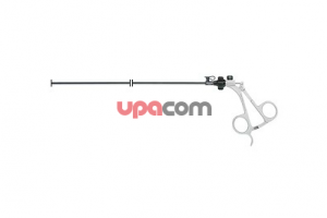 Щипцы CLICKLINE для захвата и диссекции по MANHES, поворотные, разборные, без соединения для монопопярной коагуляции, одна бранша подвижна, атравматические, для захватывания и отделения полых органов, размер 5 мм, длина 36 см, рукоятка 33133