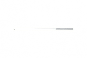 Крючок-пальпатор, прямой, дистальный конец длиной 10 мм загнут под углом 90°, с шариком, длина 20 см, по GAAB/OERTEL