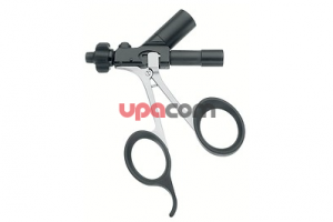 Металлическая рукоятка RoBi, с большей контактной поверхностью в кольце для пальца, с соединением для биполярной коагуляции