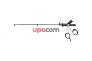 Захватывающие щипцы RoBi, модель CLERМОNT-FERRAND, поворотные, разборные, с соединением для монополярной коагуляции, одна бранша подвижна, плоские бранши, для диссекции, захвата и биполярной коагуляции, размер 5 мм, длина 36 см