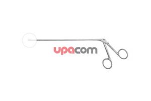 Щипчики, загнутые влево, режущие внакладку, с овальными окончатыми ложкообразными браншами, ширина 1.8 мм, рабочая длина 18 см