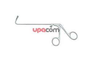 Щипцы с ложкообразными браншами, горизонтально открывающиеся, загнутые назад на 110°, диаметр браншей 4 мм, с разъемом для чистки, рабочая длина 12 см