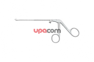 Миниатюрные носовые щипцы RHINOFORCE II, с очень тонкими плоскими браншами, режущие насквозь, для тканещадящего разреза, тубус прямой, бранши загнуты вверх на 45°, ширина 1.5 мм, с разъемом для чистки, длина 13 см