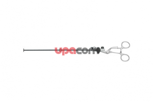 Щипцы CLICKLINE для захвата и диссекции по MANHES, «Клюв утки», тупые, поворотные, разборные, без соединения для монопопярной коагуляции, одна бранша подвижна, для сжимания больших площадей ткани, размер 5 мм, длина 36 см, рукоятка 33144