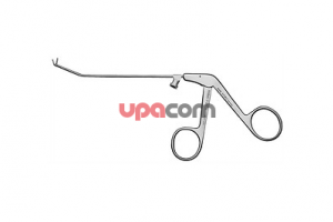 Носовые щипцы RHINOFORCE II по BLAKESLEY-CASTELNUOVO, конец тубуса загнут вверх на 25°, бранши загнуты вверх на 45°, ширина 3 мм, с разъемом для чистки, длина 13 см 