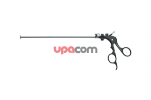 Щипцы CLICKLINE для захвата и диссекции «Аллигатор», поворотные, разборные, изолированные, с соединением для монополярной коагуляции, обе бранши подвижны, размер 5 мм, длина 36 см, рукоятка 33121