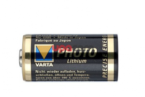 Фотобатарейка, литий, 3 В, CR 123 А, для использования с батарейной гильзой LED 8548 LD1 и источниками света (11301D1/D3/D4)
